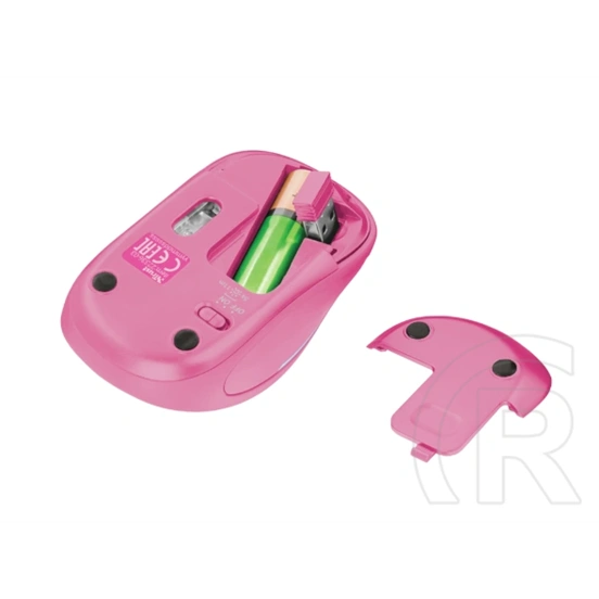 Trust Yvi FX cordless optikai egér (USB, rózsaszín)