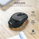 Trust Zaya cordless optikai egér (USB, fekete)