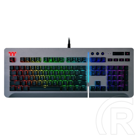 Tt eSPORTS Level 20 RGB Titanium Blue gamer billentyűzet (US,USB, szürke)