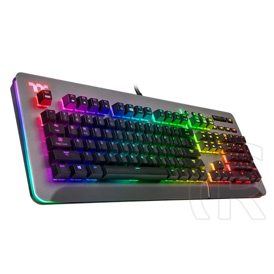 Tt eSPORTS Level 20 RGB Titanium Blue gamer billentyűzet (US,USB, szürke)