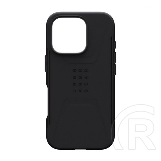 UAG Apple iPhone 16 Pro civilian defender szilikon telefonvédő (erős ütésállóság, magsafe) fekete