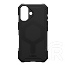 UAG Apple iPhone 16 essential szilikon telefonvédő (erős ütésállóság, légpárnás sarok, magsafe) fekete