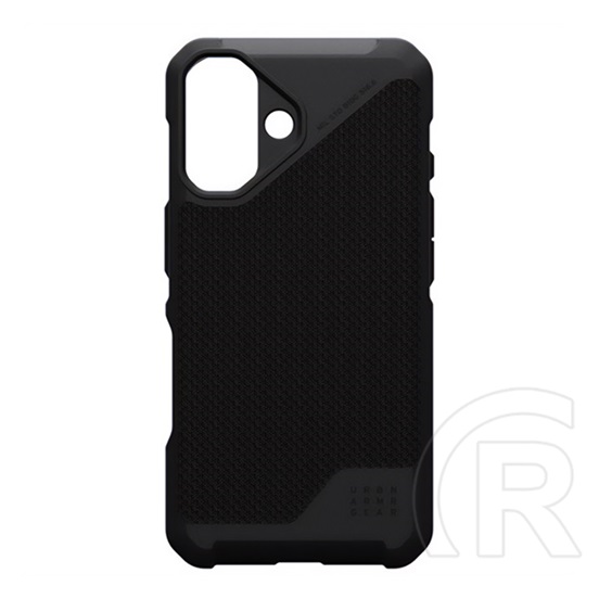 UAG Apple iPhone 16 metropolis lt szilikon telefonvédő (erős ütésállóság, magsafe, szőtt minta) fekete