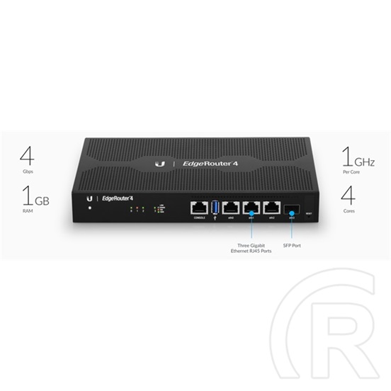 UBiQUiTi EdgeRouter 4 - ER-4 - 3 Gbit LAN port + 1 SFP port