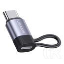 USAMS AU17 adapter (Lightning aljzat - type-c, prémium minőség, fekete)