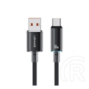 USAMS Cloud Series adatkábel (USB - Type-C, 6A, gyorstöltő, 120cm, fekete)