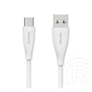USAMS Green Series adatkábel (USB - Type-C, 18W, 3A, gyorstöltő, 100cm, fehér)