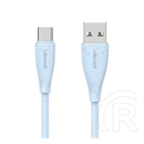 USAMS Green Series adatkábel (USB - type-c, 18W, 3A, QC gyorstöltés, 100cm, világoskék)