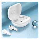 USAMS SM01 bluetooth fülhallgató sztereo (v5.0, tws, mikrofon, zajszűrő, töltőtok, fehér)