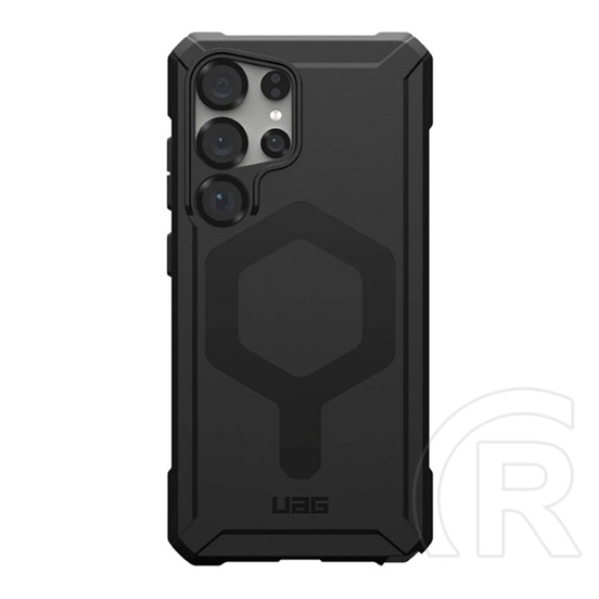Uag Samsung Galaxy S25 Ultra (SM-S938) essential szilikon telefonvédő (erős ütésálló, légpárnás sarok, magsafe) fekete