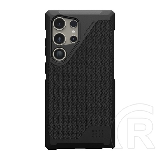 Uag Samsung Galaxy S25 Ultra (SM-S938) metropolis lt szilikon telefonvédő (erős ütésálló, magsafe, szőtt minta) fekete