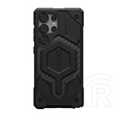 Uag Samsung Galaxy S25 Ultra (SM-S938) monarch pro szilikon telefonvédő (erős ütésállóság, karbon minta, magsafe) fekete