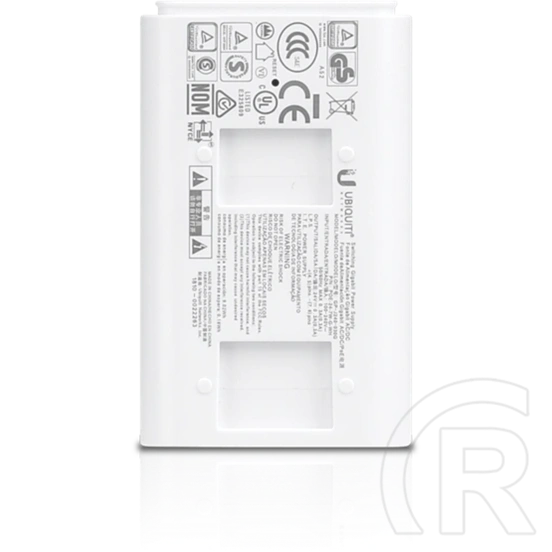Ubiquiti PoE tápegység (24V DC, 0,3A, 7W, Gigabit RJ45, falra szerelhető, fehér)