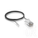 Ubiquiti RJ45 csatlakozó (STP, földelő vezetékkel, CAT5E, AWG22, 1 m, fekete)
