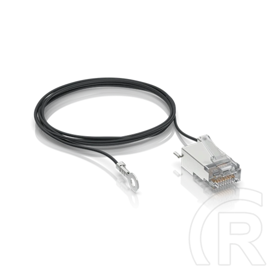 Ubiquiti RJ45 csatlakozó (STP, földelő vezetékkel, CAT5E, AWG22, 1 m, fekete)