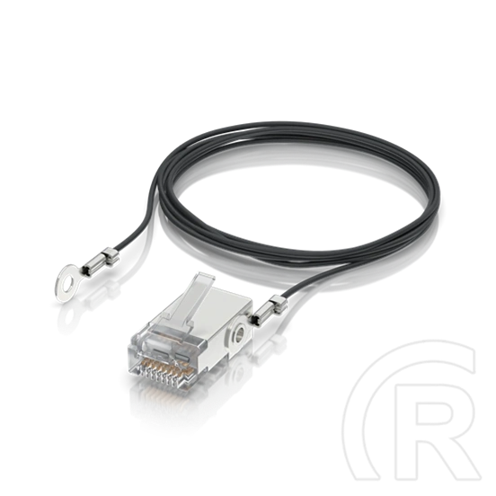 Ubiquiti RJ45 csatlakozó (STP, földelő vezetékkel, CAT5E, AWG22, 1 m, fekete)