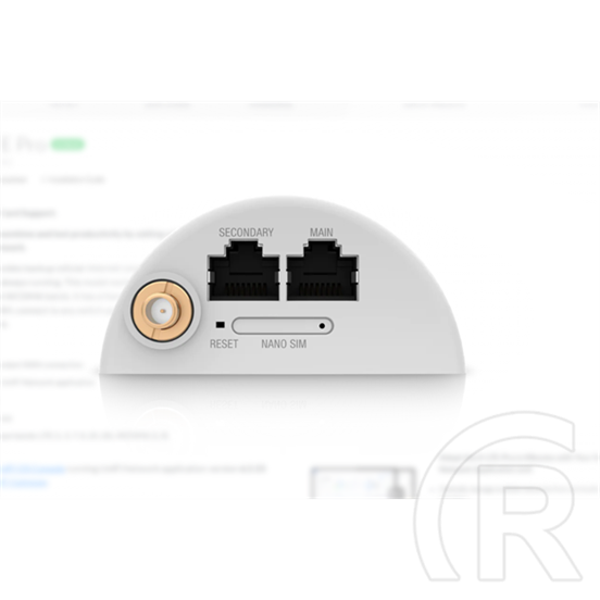 Ubiquiti U-LTE-PRO router (nanoSIM, 150 Mbps, 4G LTE, 2x1000 Mbps LAN, PoE+)