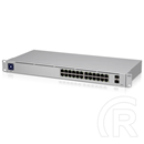 Ubiquiti USW-24 Switch (24x1GbE RJ45, 2x1GbE SFP, rack 1U, menedzselhető)