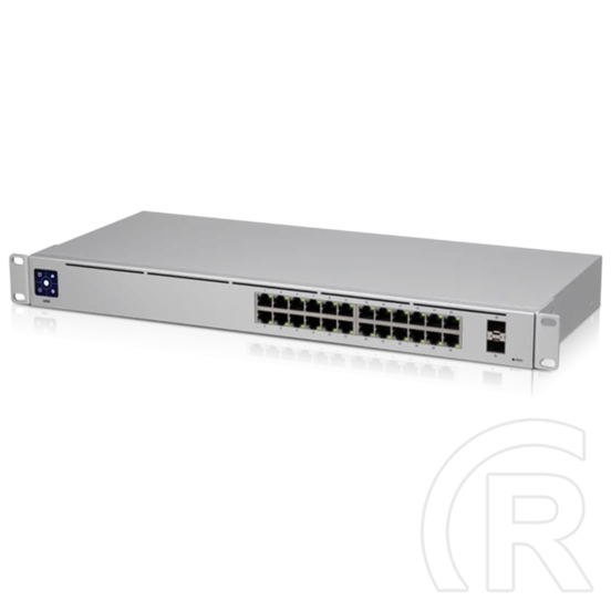 Ubiquiti USW-24 Switch (24x1GbE RJ45, 2x1GbE SFP, rack 1U, menedzselhető)