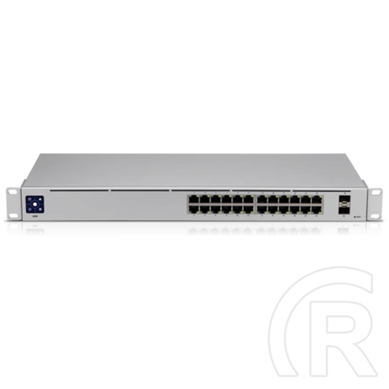 Ubiquiti USW-24 Switch (24x1GbE RJ45, 2x1GbE SFP, rack 1U, menedzselhető)
