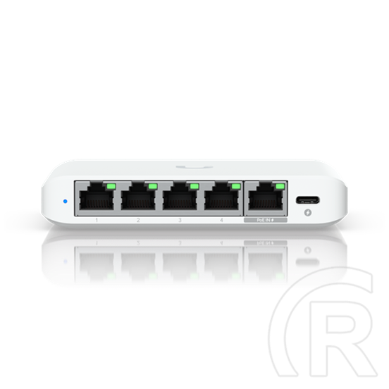 Ubiquiti USW-Flex-2.5G-5 (5 x 2,5 GbE port, menedzselhető, asztali, PoE bemenet)