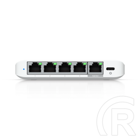 Ubiquiti USW-Flex-2.5G-5 (5 x 2,5 GbE port, menedzselhető, asztali, PoE bemenet)