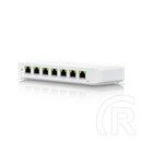 Ubiquiti USW-Ultra switch (8x 10/100/1000, 7x PoE/PoE+ 42W, menedzselhető, asztali)