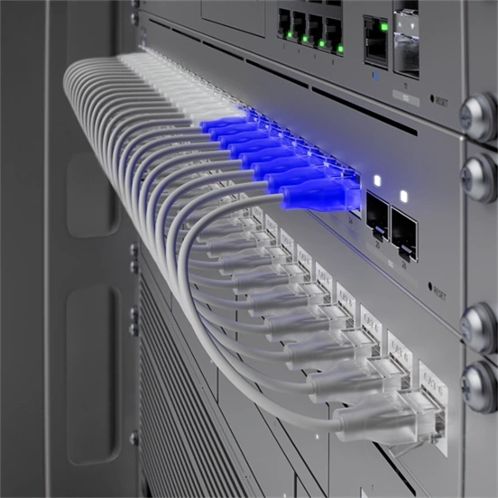 Ubiquiti UniFi Etherlighting UTP CAT6 patch kábel (0,15 m, fehér)