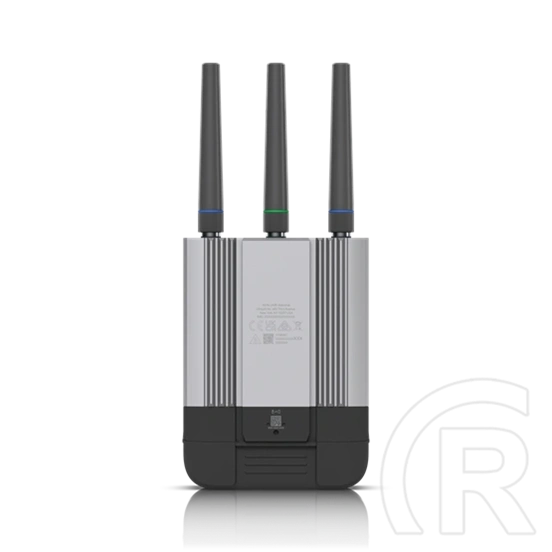 Ubiquiti ipari mobil router (LTE Cat4, 150/50 Mbps, WiFi 4 2,4 GHz, 2x GbE, PoE in/out, nano-SIM, IP66, SMA antenna, GPS