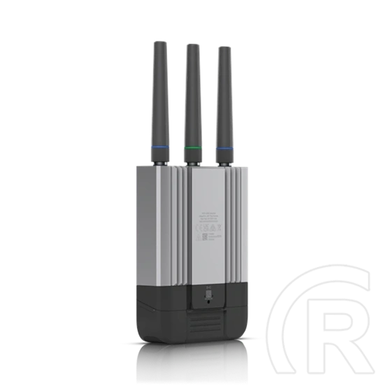 Ubiquiti ipari mobil router (LTE Cat4, 150/50 Mbps, WiFi 4 2,4 GHz, 2x GbE, PoE in/out, nano-SIM, IP66, SMA antenna, GPS