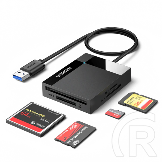 Ugreen 30333 USB 3.0 kártyaolvasó (fekete)