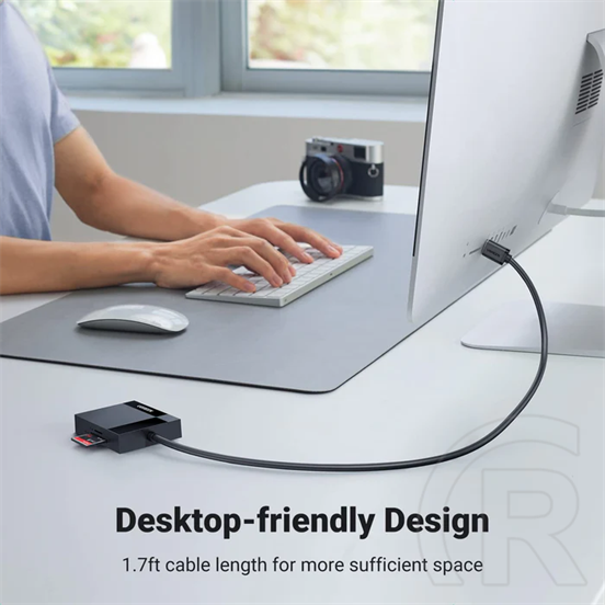 Ugreen 30333 USB 3.0 kártyaolvasó (fekete)