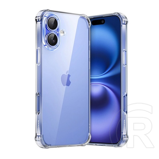 Ugreen Apple iPhone 16 bright cushion szilikon telefonvédő (ütésállóság, légpárnás sarok) átlátszó