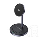 Ugreen Apple iPhone 17   w710 asztali töltő 2in1 (15w, gyorstöltő, wireless, magsafe, apple airpods töltő, qi2) fekete