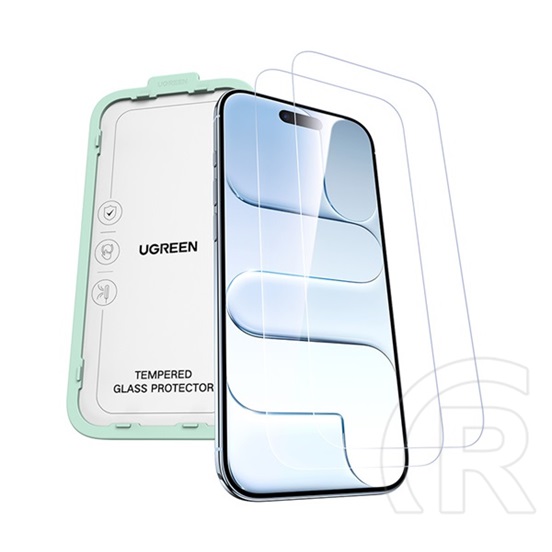 Ugreen Apple iPhone Air sp1142 képernyővédő üveg 2db (2.5d, 0.33mm, 9h + segédkeret) átlátszó