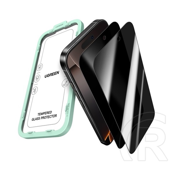 Ugreen Apple iPhone Air sp1154 képernyővédő üveg 2db (betekintés ellen, 0.33mm, 9h + segédkeret) átlátszó