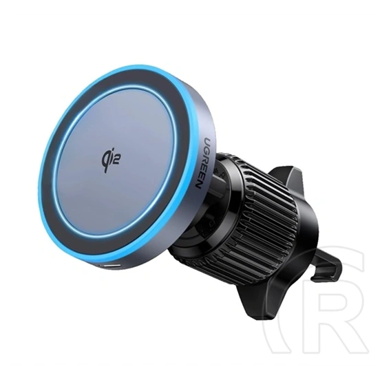 Ugreen W708 autós tartó (szellőzőre, 360°, mágneses, 15W, wireless, Qi2, fekete)