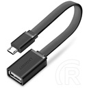 Ugreen adapter 2.0 USB-A (M) - Micro USB (F) (OTG, 0,12m, fekete)