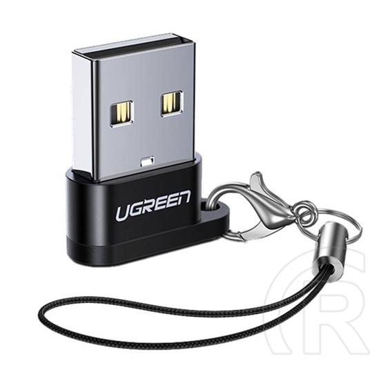 Ugreen adapter (usb - type-c aljzat, otg, adatátvitel és töltés) fekete