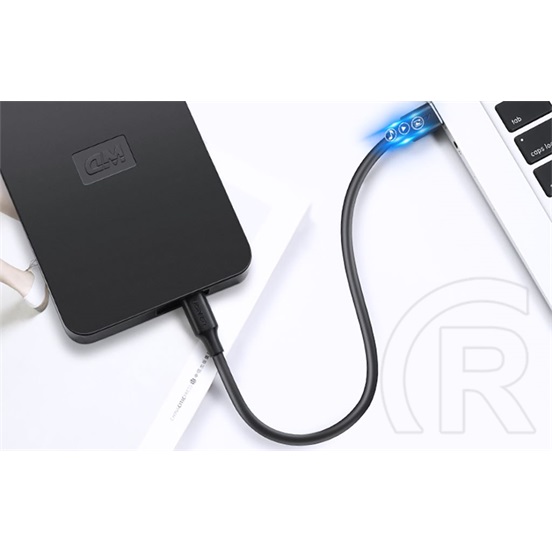 Ugreen adatkábel (2.0 USB-A (M) - Mini USB (M), 0,25m) fekete