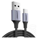 Ugreen adatkábel (2.0 USB-A (M) - USB-C (M), 15W, 3A, 3m) fekete