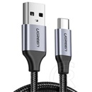Ugreen adatkábel (2.0 USB-A (M) - USB-C (M), 18W, 3A, 0,25m) fekete