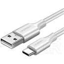 Ugreen adatkábel (2.0 USB-A (M) - USB-C (M), 18W, 3A, 1m) fehér