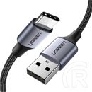 Ugreen adatkábel (2.0 USB-A (M) - USB-C (M), 18W, 3A, 2m) fekete
