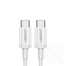Ugreen adatkábel (2.0 USB-C (M) - USB-C (M), 60W, 3A, 1m) fehér