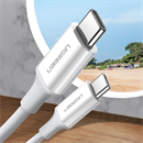 Ugreen adatkábel (2.0 USB-C (M) - USB-C (M), 60W, 3A, 1m) fehér