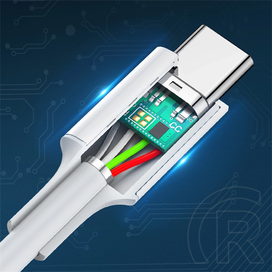 Ugreen adatkábel (2.0 USB-C (M) - USB-C (M), 60W, 3A, 1m) fehér