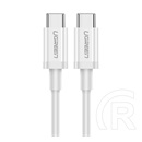 Ugreen adatkábel (2.0 USB-C (M) - USB-C (M), 60W, 3A, 2m) fehér