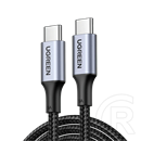 Ugreen adatkábel (2.0 USB-C (M) - USB-C (M), PD, 100W, 5A, 1m) fekete