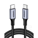 Ugreen adatkábel (2.0 USB-C (M) - USB-C (M), PD, 100W, 5A, 2m) fekete